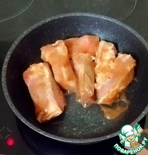 Мясо в яблочном соусе