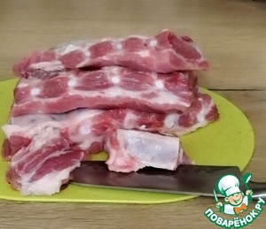 Мясо в яблочном соусе