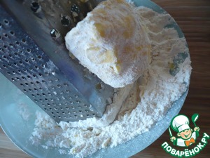 Насыпной вишневый торт на сковороде