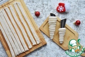 Новогодние морковки с салатом