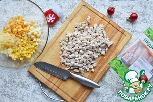 Новогодние морковки с салатом