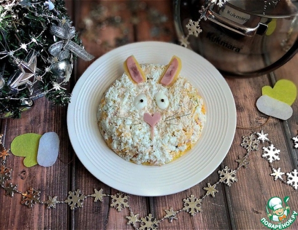 Новогодний салат "Кроль" Новогодний салат "Кроль"