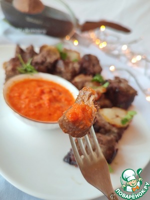 Новогодний шашлык на сковороде