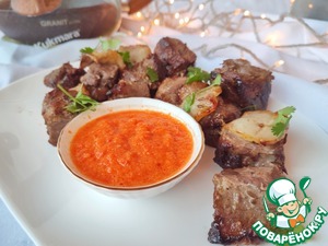 Новогодний шашлык на сковороде