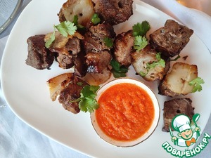 Новогодний шашлык на сковороде