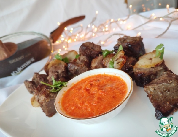 Новогодний шашлык на сковороде
