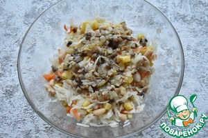 Новогодний винегрет с шпротами