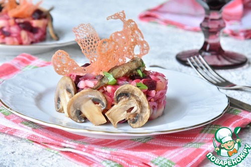 Новогодний винегрет с шпротами