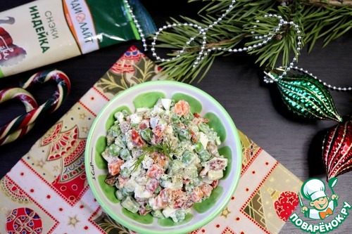 Оливье с мясным ассорти и авокадо Оливье с мясным ассорти и авокадо