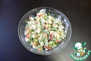 Оливье с мясным ассорти и авокадо Оливье с мясным ассорти и авокадо