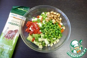 Оливье с мясным ассорти и авокадо Оливье с мясным ассорти и авокадо