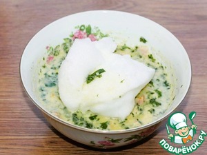 Омлет со шпинатом, беконом и картофелем