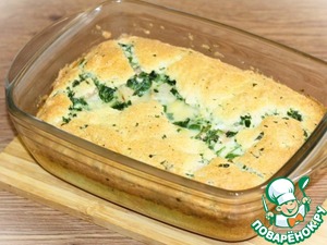 Омлет со шпинатом, беконом и картофелем