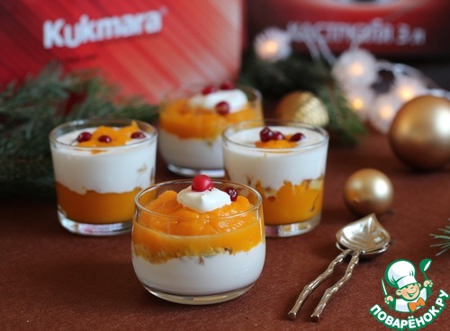 Парфе из йогурта и тыквы