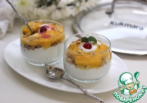 Парфе из йогурта и тыквы
