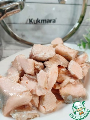 Паштет из форели с облепиховым желе