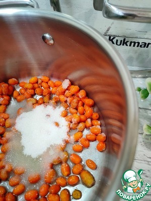 Паштет из форели с облепиховым желе