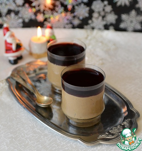 Паштет из печени с винным желе