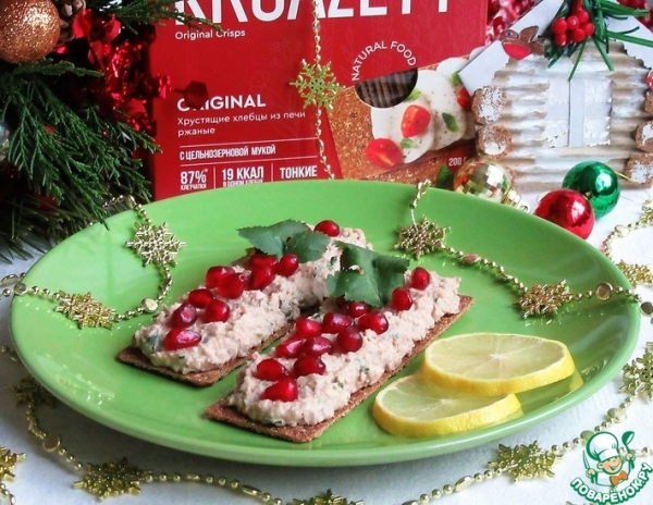 Паштет "Лобио" на ржаных хлебцах Паштет "Лобио" на ржаных хлебцах