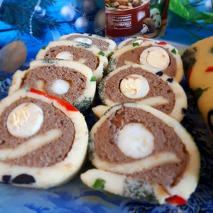 Печеночный рулет "Закусочный"