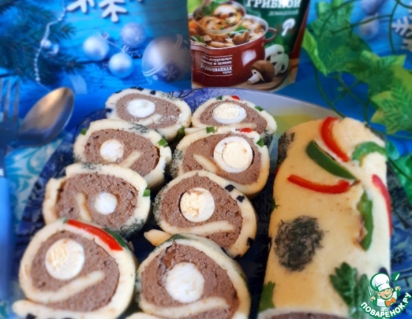 Печеночный рулет "Закусочный"