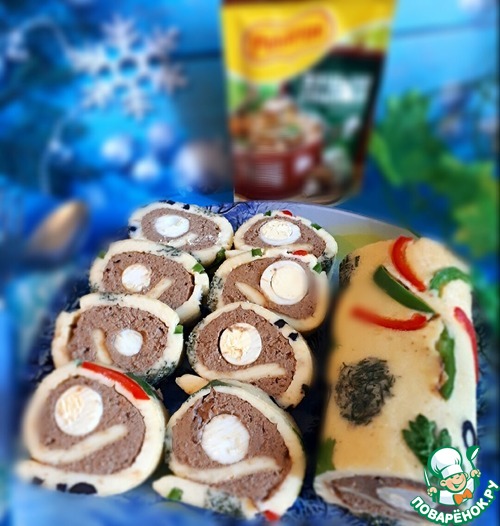 Печеночный рулет "Закусочный"