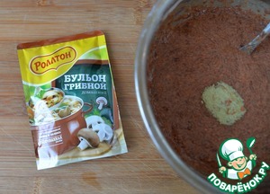 Печёночные оладьи с шампиньонами