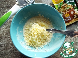 Пельмени, запеченные с маринованными опятами