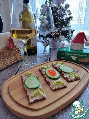 Праздничная закуска с печенью трески Праздничная закуска с печенью трески