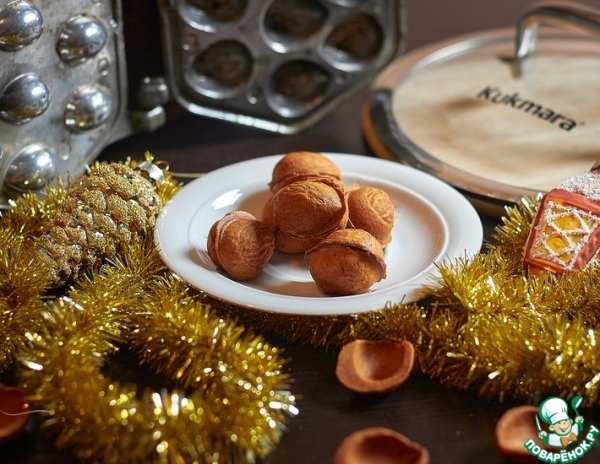 Пряничные орешки с повидлом Пряничные орешки с повидлом