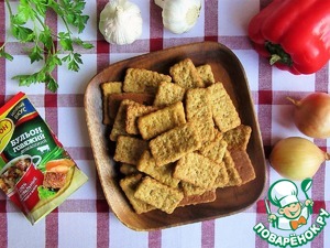 Пряные луковые крекеры