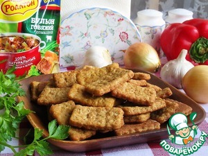 Пряные луковые крекеры