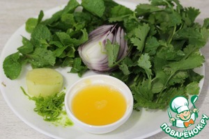 Пряные отбивные с мятным соусом