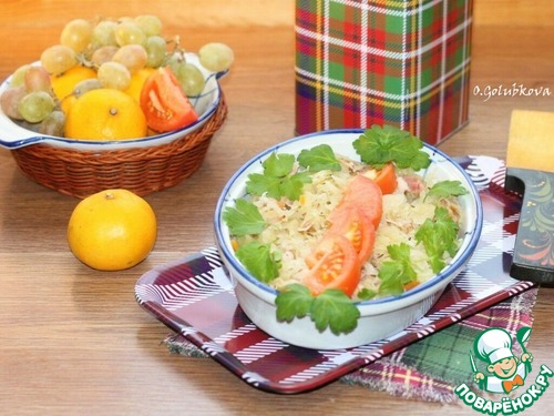 Пряный салат с беконом и капустой Пряный салат с беконом и капустой