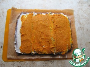 Рулет с печенью и морковью