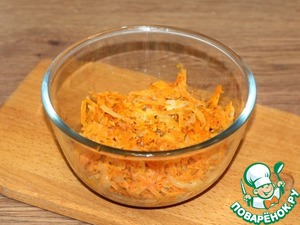 Рыбный паштет с овощами и брусникой