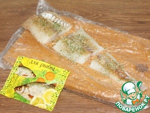 Рыбный паштет с овощами и брусникой