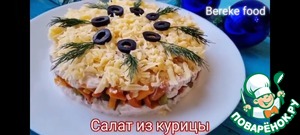 Салат из курицы на Новый год
