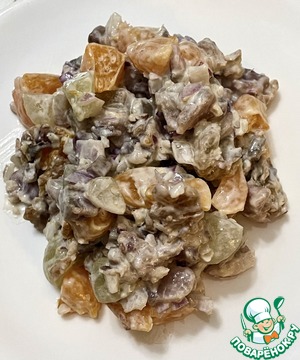 Салат из селёдки по-норвежски Салат из селёдки по-норвежски