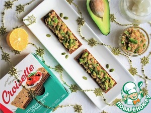 Салат из семги и авокадо