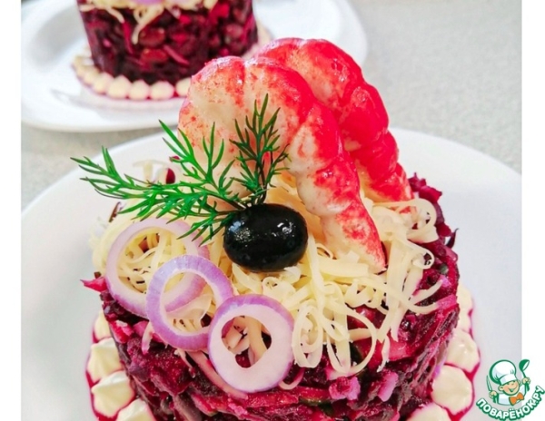 Салат из свеклы с морепродуктами Салат из свеклы с морепродуктами