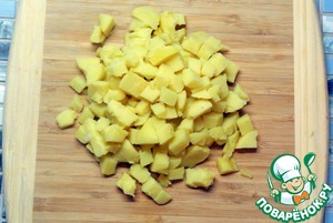 Салат картофельный с орехами