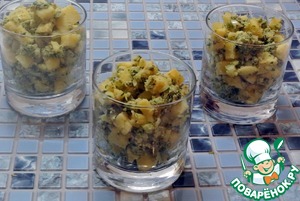 Салат картофельный с орехами