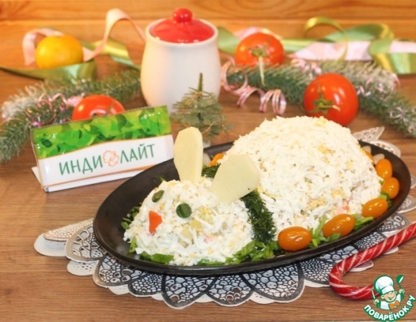 Салат Кролик на Новый год Салат Кролик на Новый год