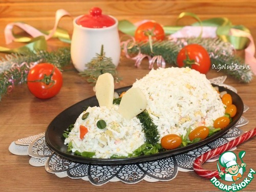 Салат Кролик на Новый год Салат Кролик на Новый год