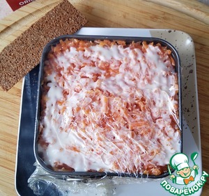 Салат овощной с сельдью и хлебцами Салат овощной с сельдью и хлебцами