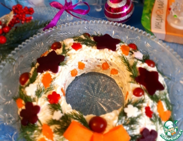 Салат "Рождественский венок" Салат "Рождественский венок"