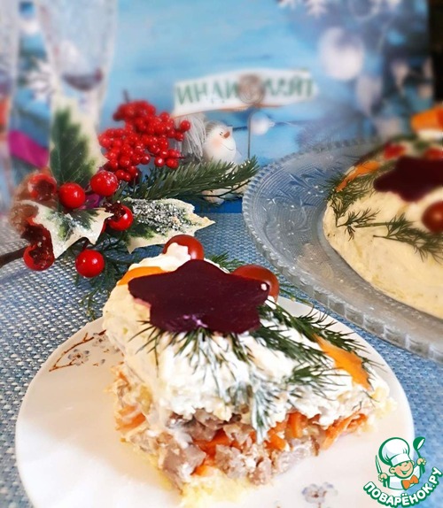 Салат "Рождественский венок" Салат "Рождественский венок"