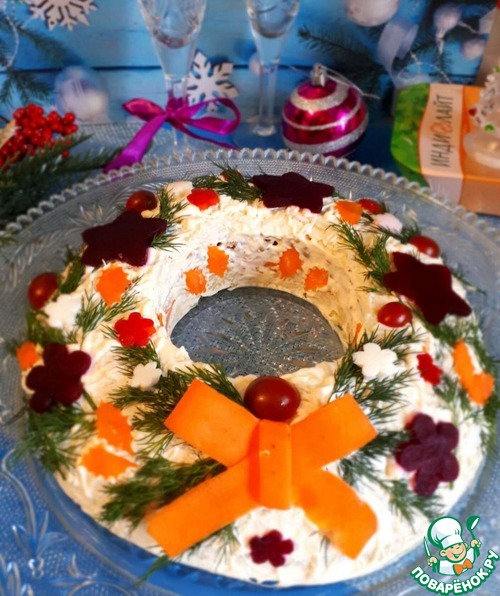 Салат "Рождественский венок" Салат "Рождественский венок"