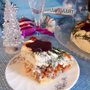 Салат "Рождественский венок" Салат "Рождественский венок"